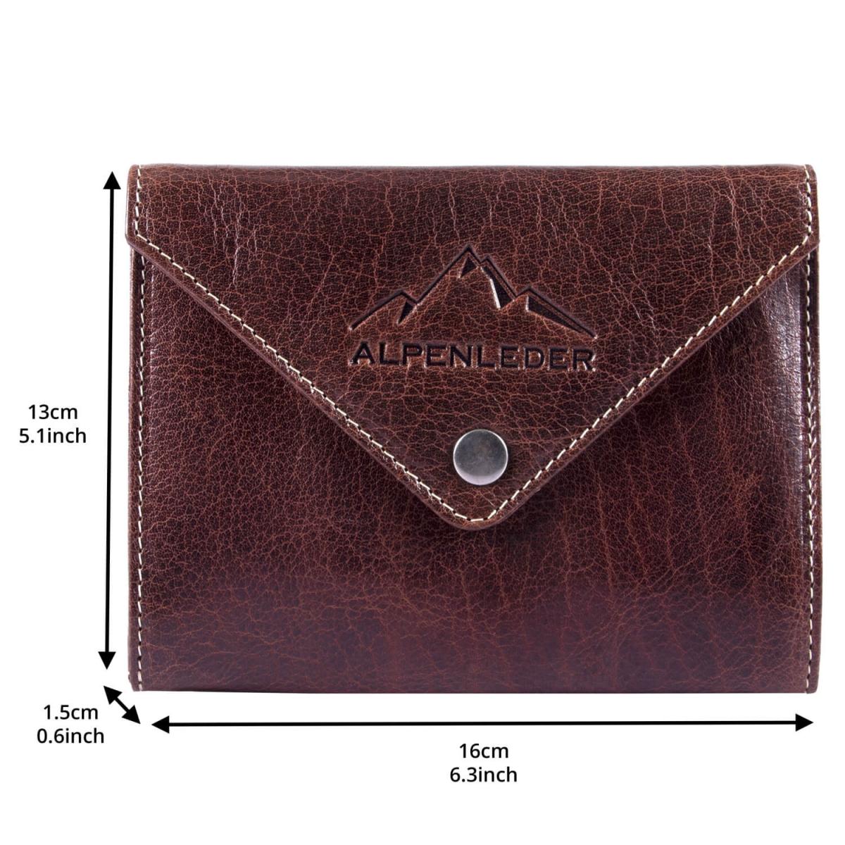 ALPENLEDER | Tabaktasche FLORI (brandy) CG6048