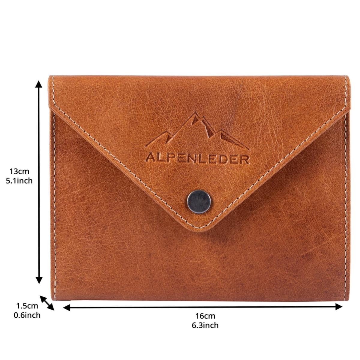 ALPENLEDER | Tabaktasche FLORI (cognac) CG6048