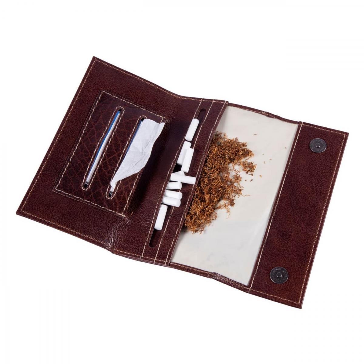ALPENLEDER | Tabaktasche GUSTL (brandy) CG6042