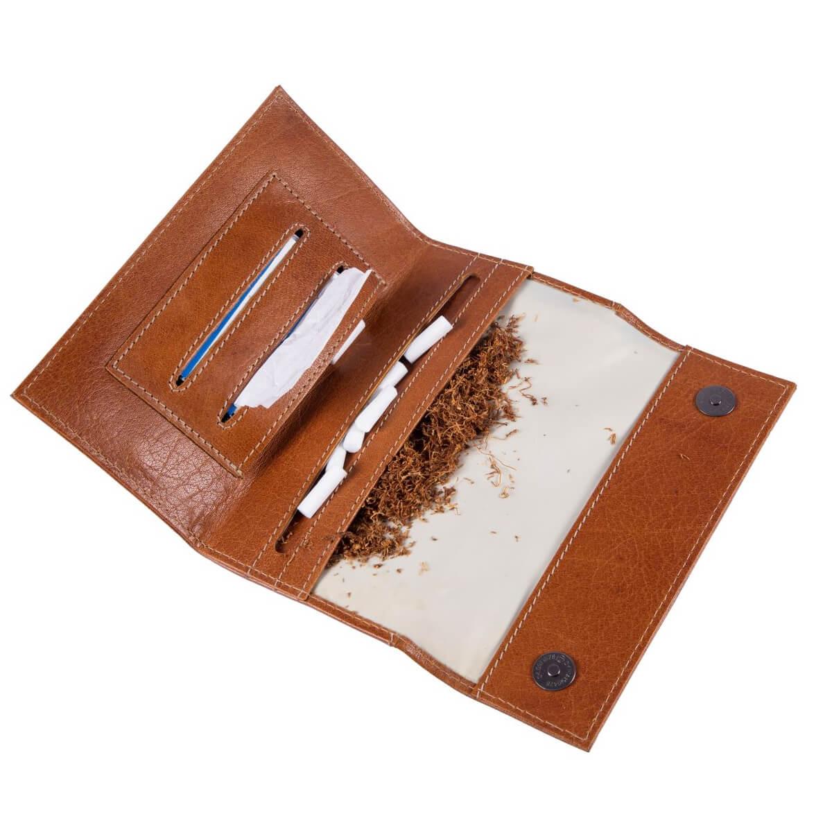 ALPENLEDER | Tabaktasche GUSTL (cognac) CG6042