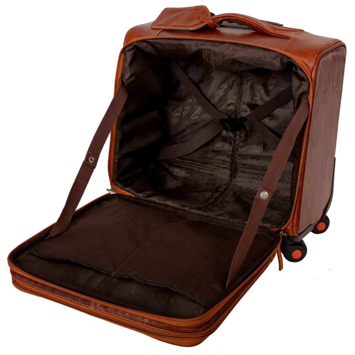 ALPENLEDER | Trolley AIRPORT (ebenholz) CG2158-e