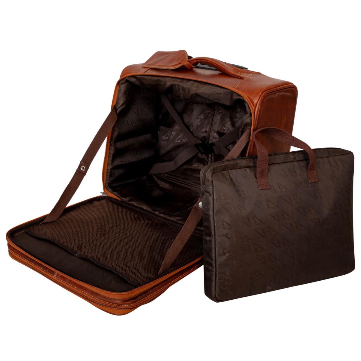 ALPENLEDER | Trolley AIRPORT (ebenholz) CG2158-e