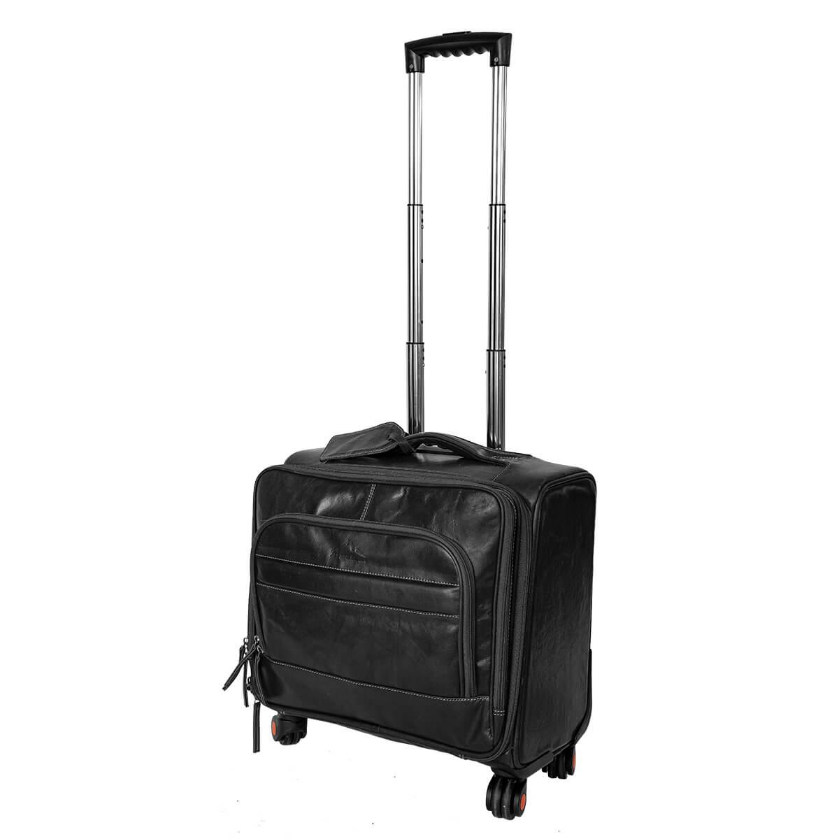 ALPENLEDER | Trolley AIRPORT (ebenholz) CG2158-e