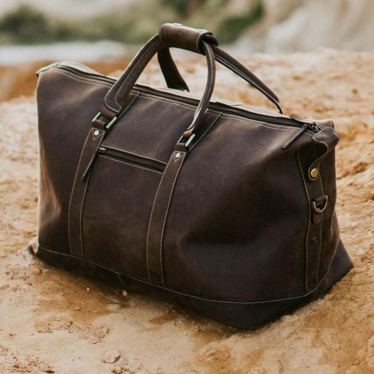 ALPENLEDER | Reisetasche ALABAMA (old havanna) VLRBS03-oh