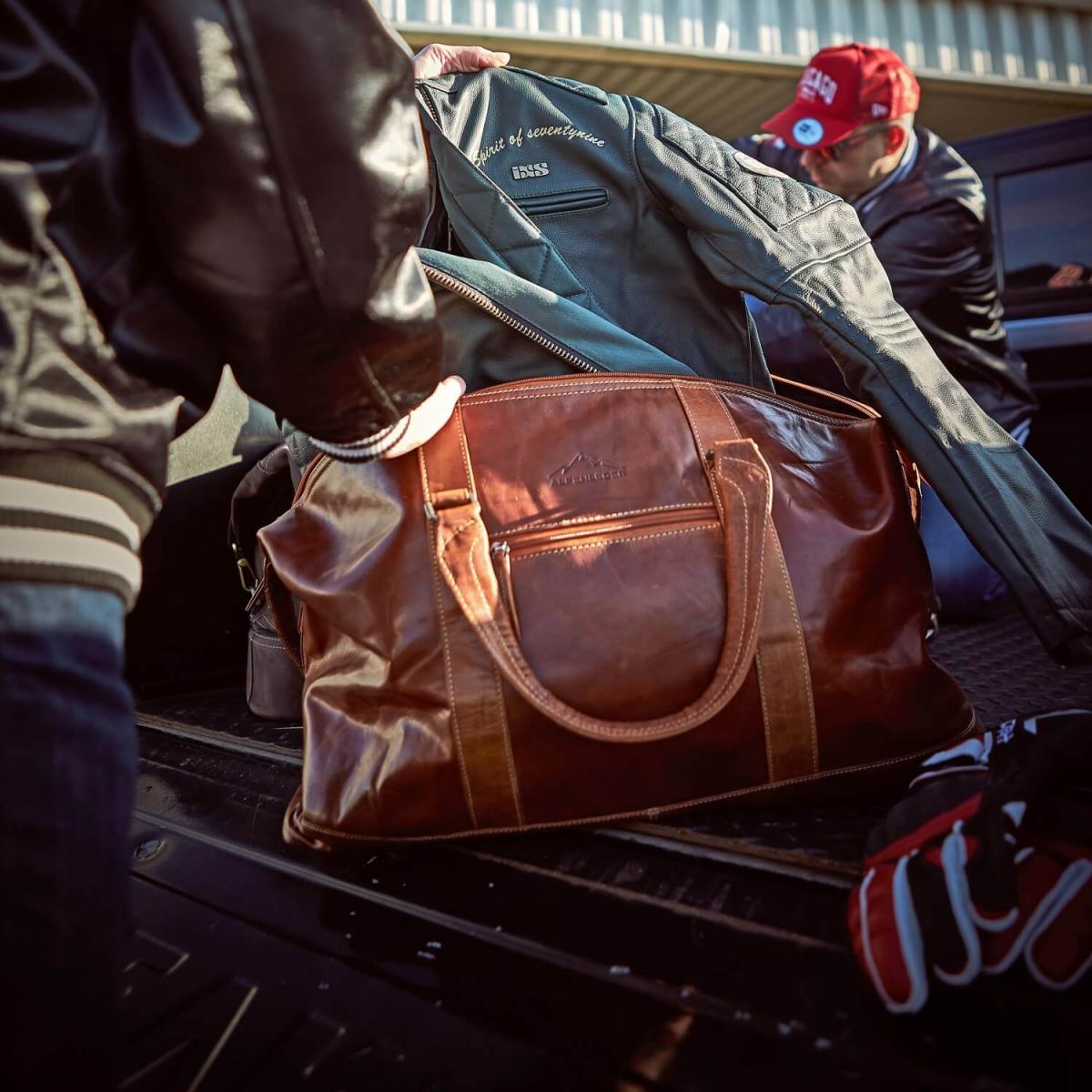 ALPENLEDER | Reisetasche ALABAMA (old havanna) VLRBS03-oh