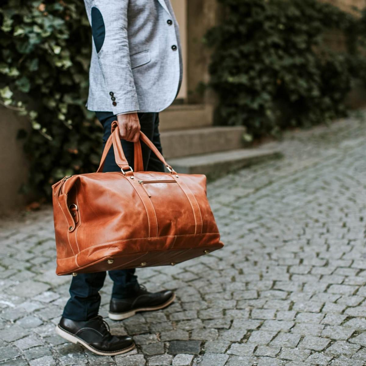 ALPENLEDER | Reisetasche ALABAMA (old havanna) VLRBS03-oh