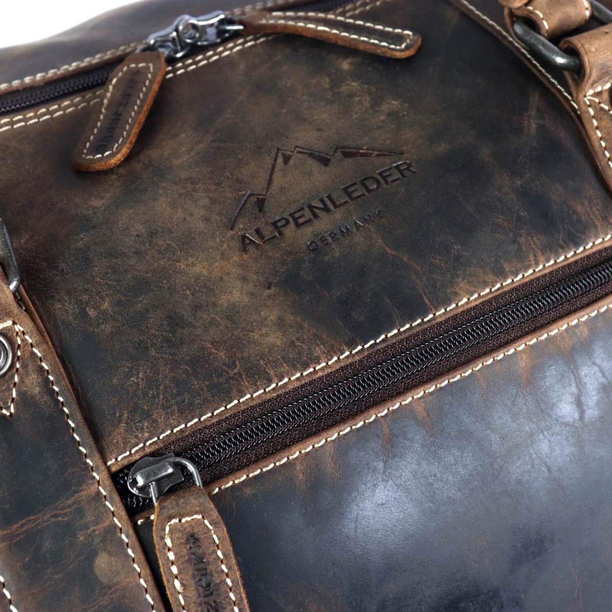 ALPENLEDER | Reisetasche ALABAMA (old havanna) VLRBS03-oh