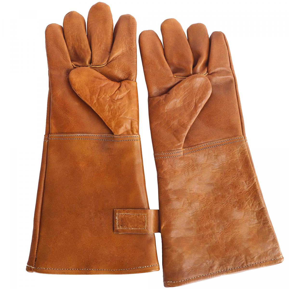 ALPENLEDER | Grillhandschuhe ALPENGLÜHEN cognac (CG2095-c)