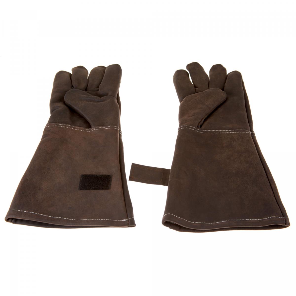 ALPENLEDER | Grillhandschuhe ALPENGLÜHEN koffee (CG2095-k)