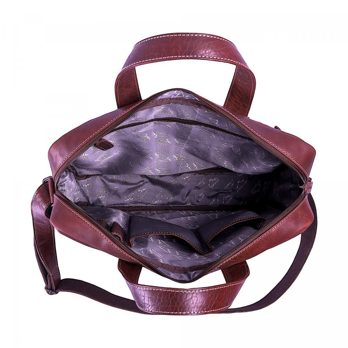 ALPENLEDER | Messenger Bag ALPSEE (brandy) CG2011-b