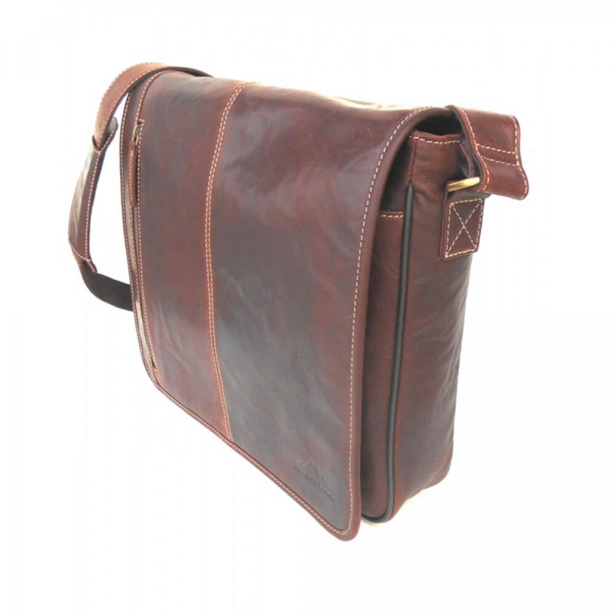 ALPENLEDER | Messenger Bag ATLANTA (brandy)