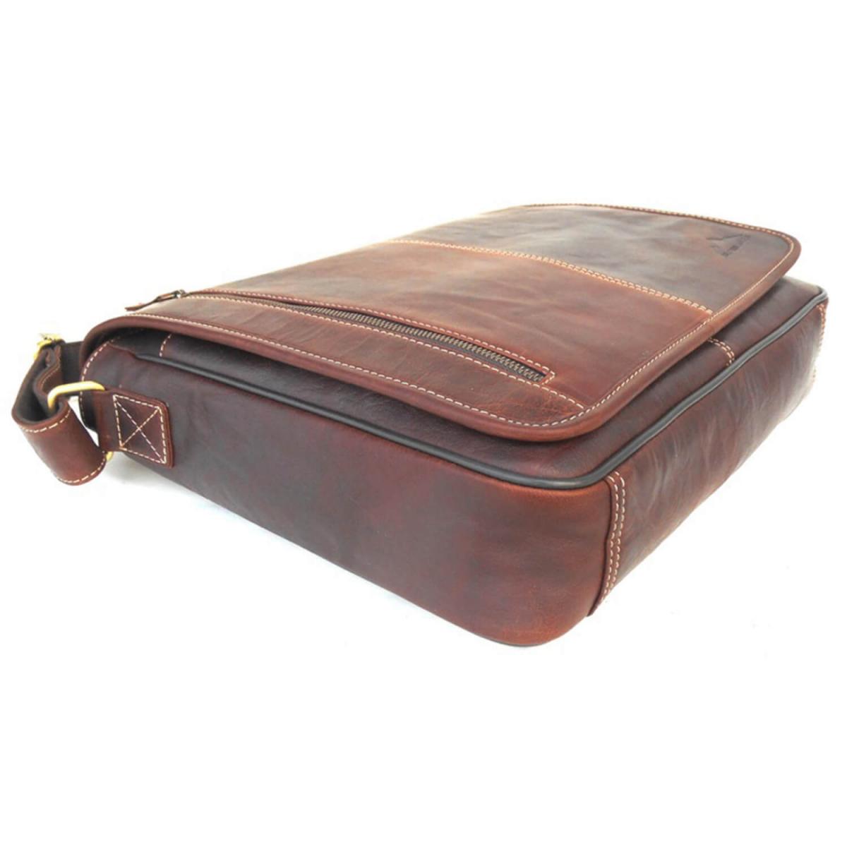 ALPENLEDER | Messenger Bag ATLANTA (brandy)