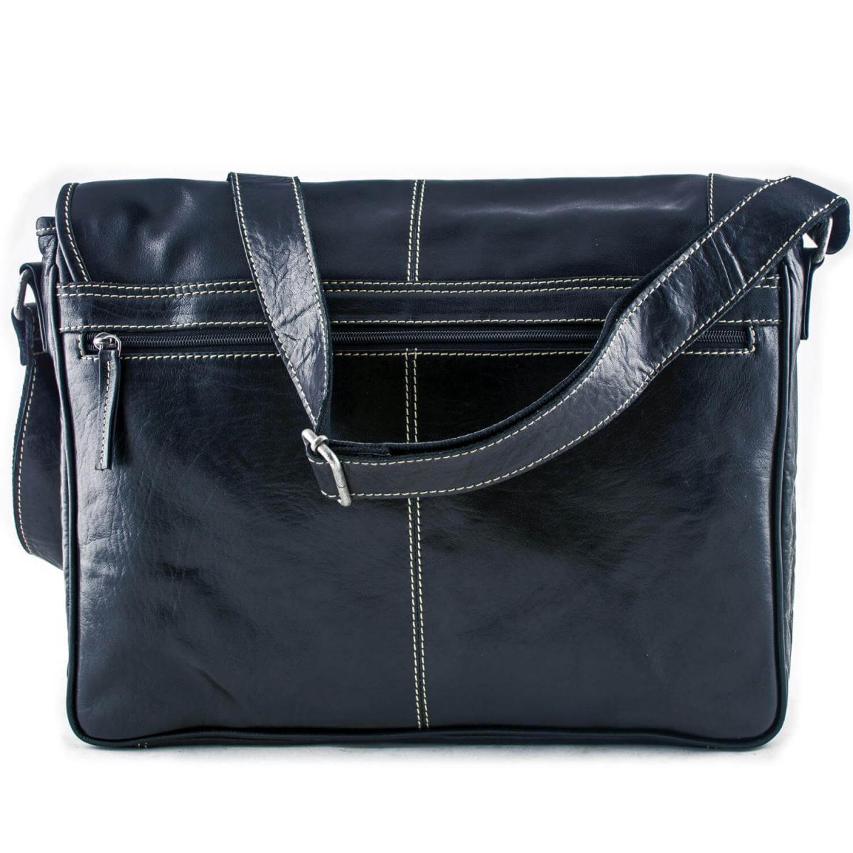 ALPENLEDER | Messenger Bag ATLANTA (ebenholz)