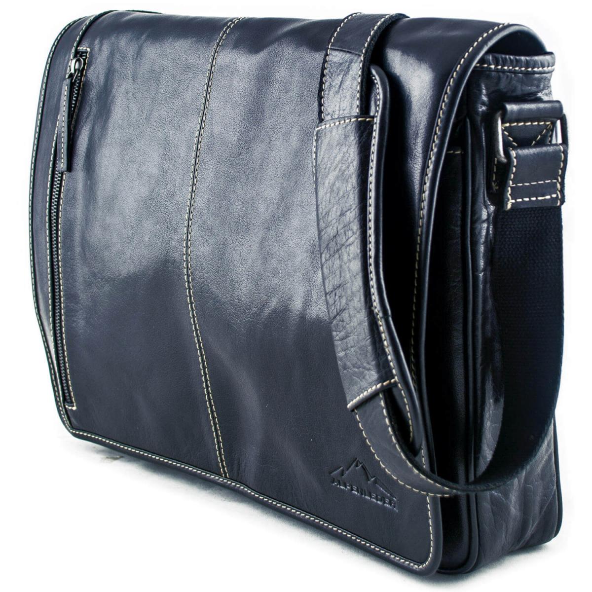 ALPENLEDER | Messenger Bag ATLANTA (ebenholz)