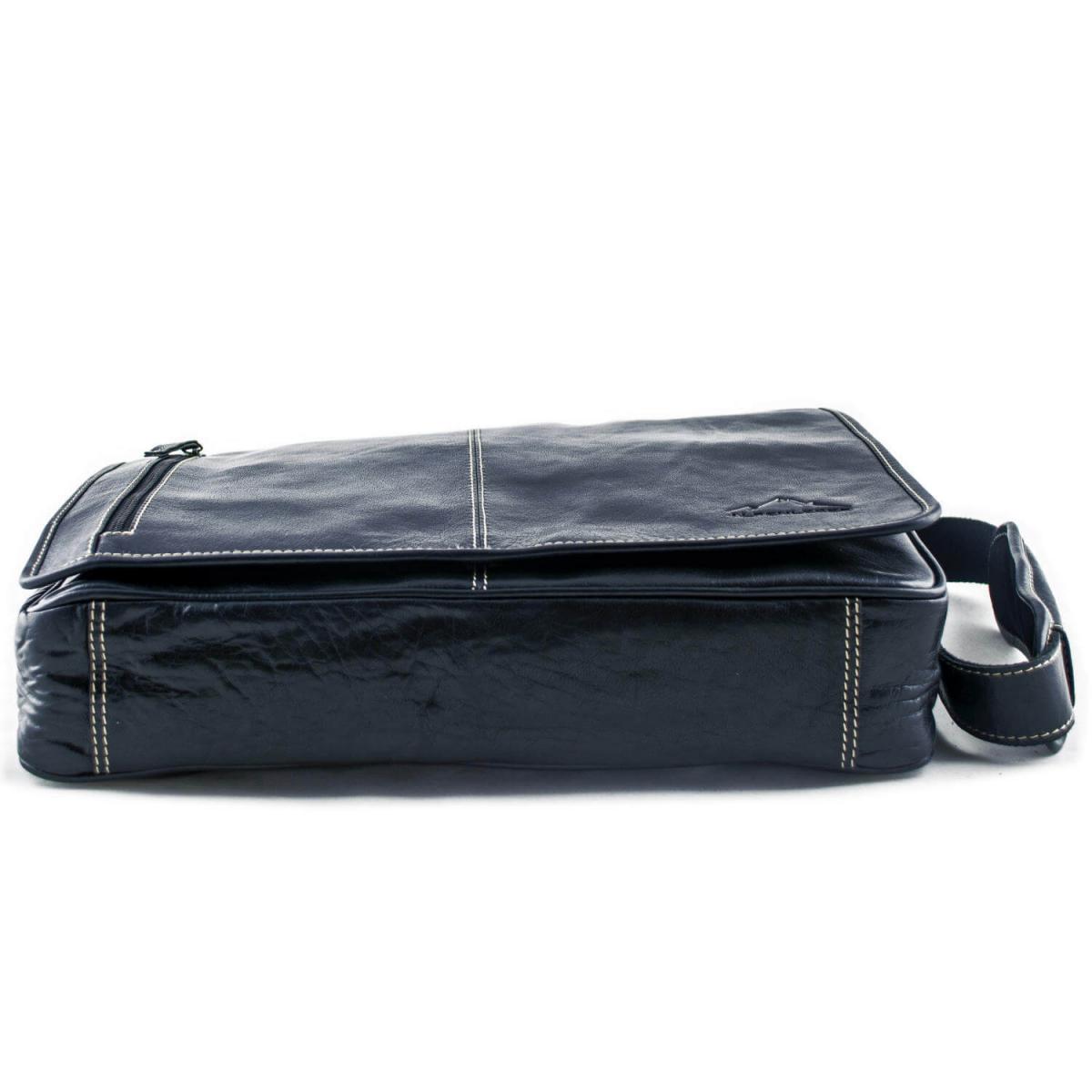 ALPENLEDER | Messenger Bag ATLANTA (ebenholz)