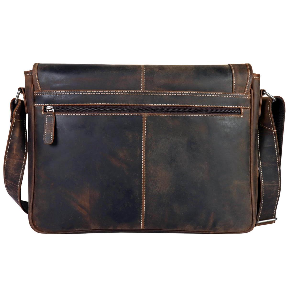 ALPENLEDER | Messenger Bag ATLANTA (old havanna)