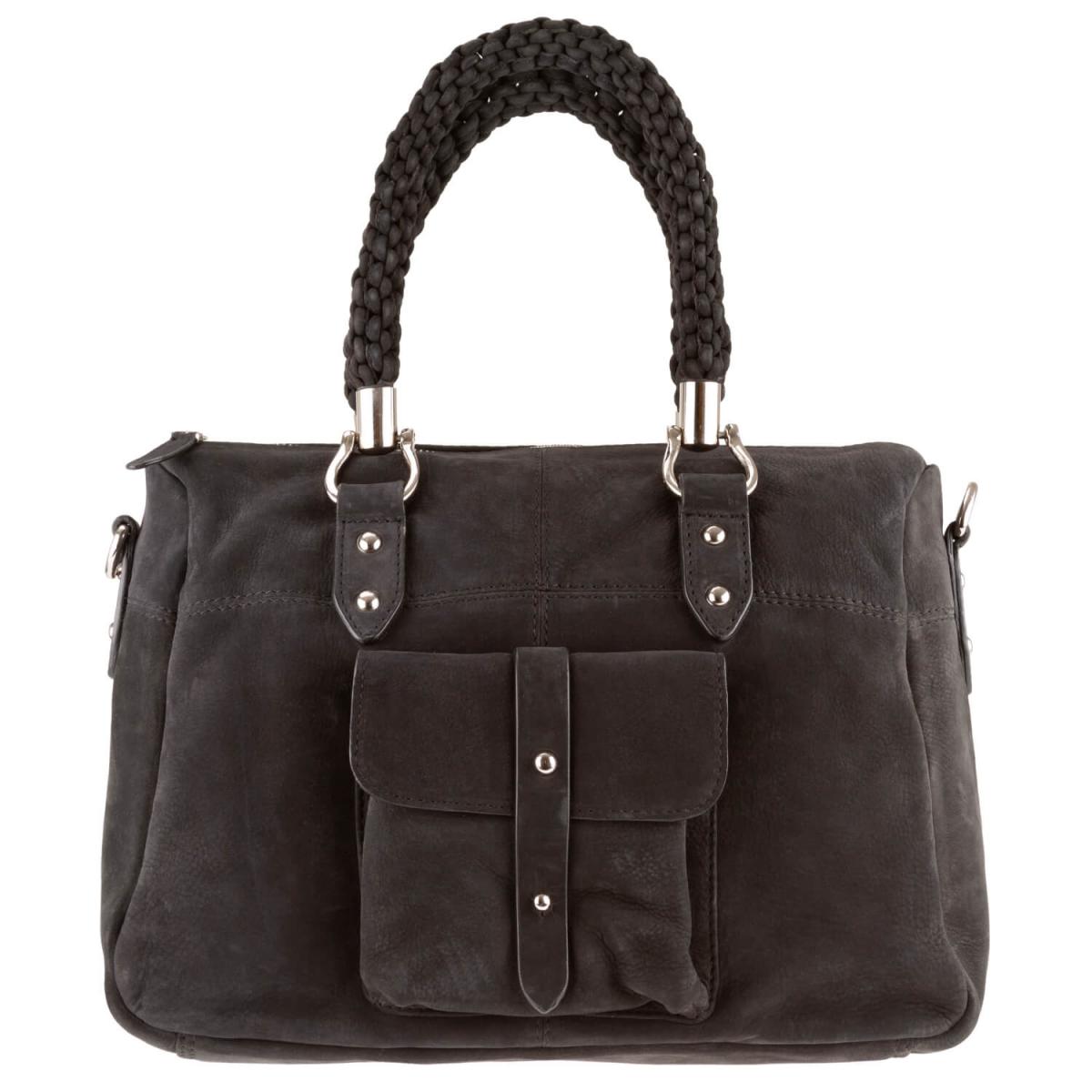 ALPENLEDER | Damen-Handtasche BARDOT (schwarz) AL1771