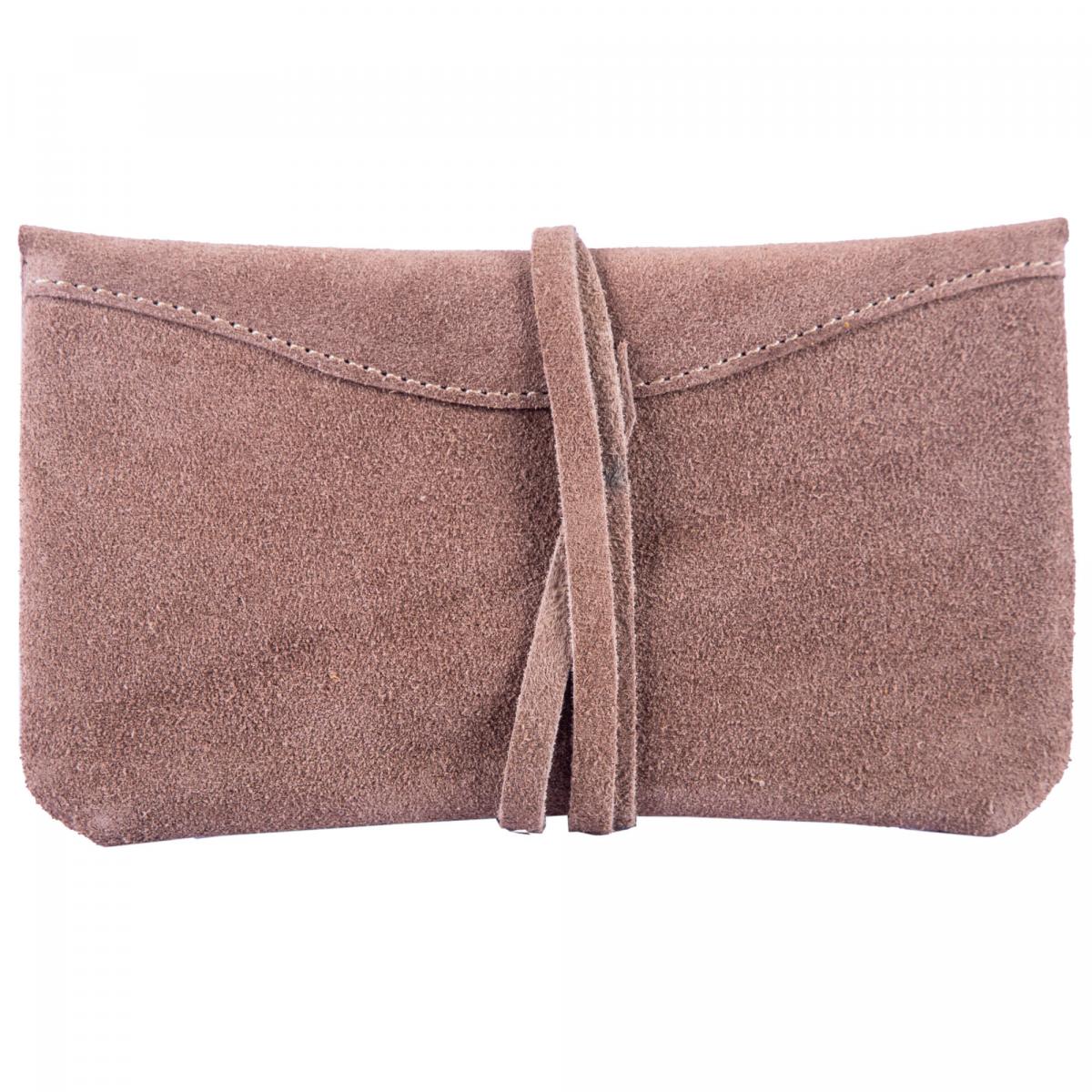 ALPENLEDER | Tabaktasche BEPPI (Biscuit suede) CG6051-bs