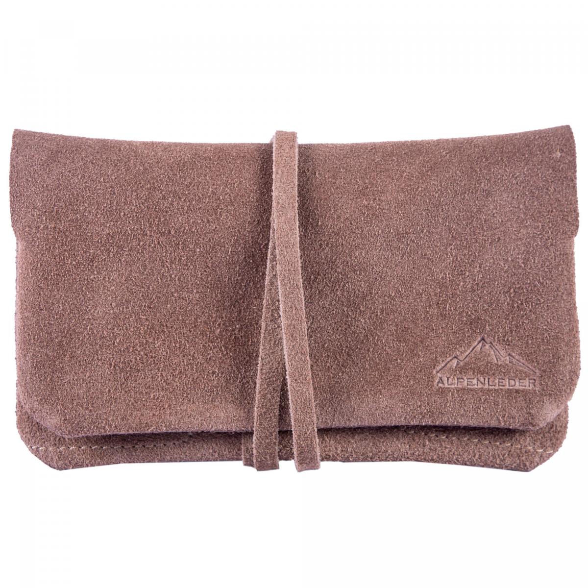 ALPENLEDER | Tabaktasche BEPPI (Biscuit suede) CG6051-bs