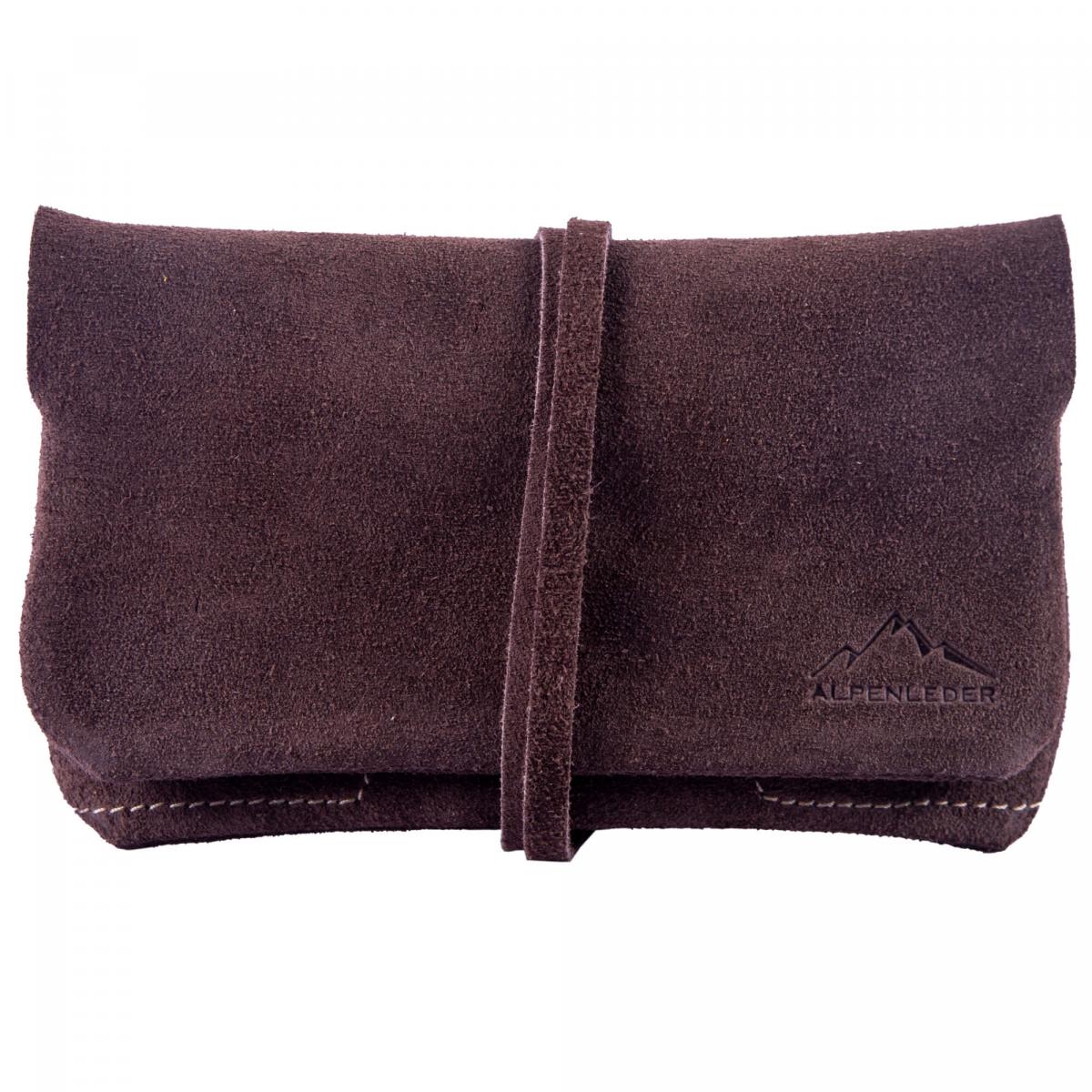 ALPENLEDER | Tabaktasche BEPPI (brown suede) CG6051