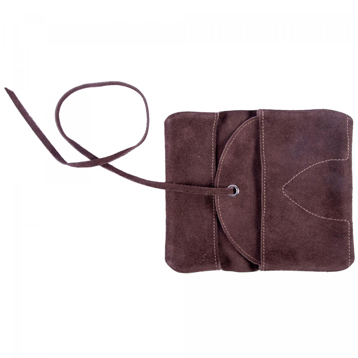 ALPENLEDER | Tabaktasche BEPPI (brown suede) CG6051