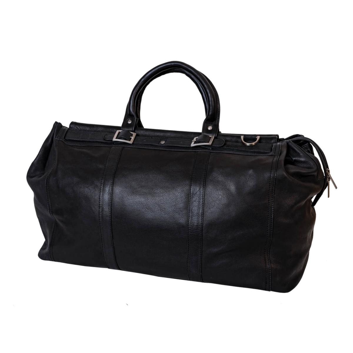 ALPENLEDER | Reisetasche BOLOGNA (schwarz) 325T-sw