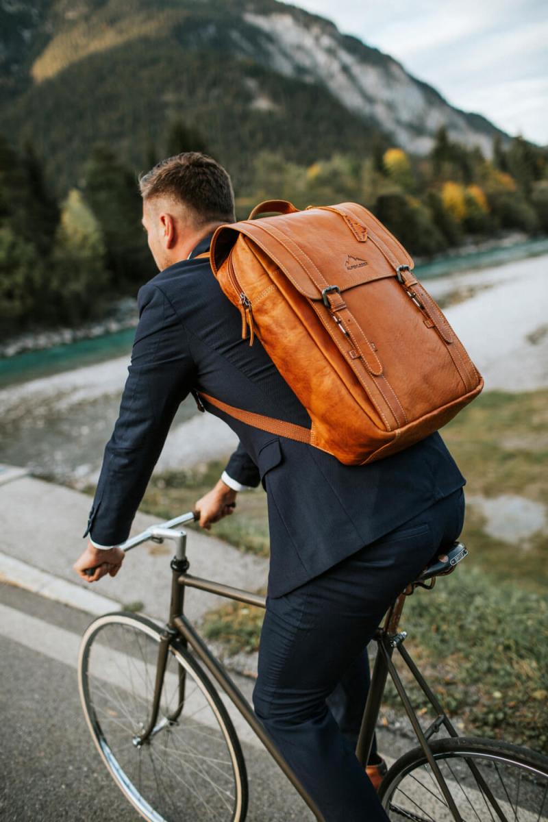 ALPENLEDER | Rucksack BOZEN (cognac) CG2102