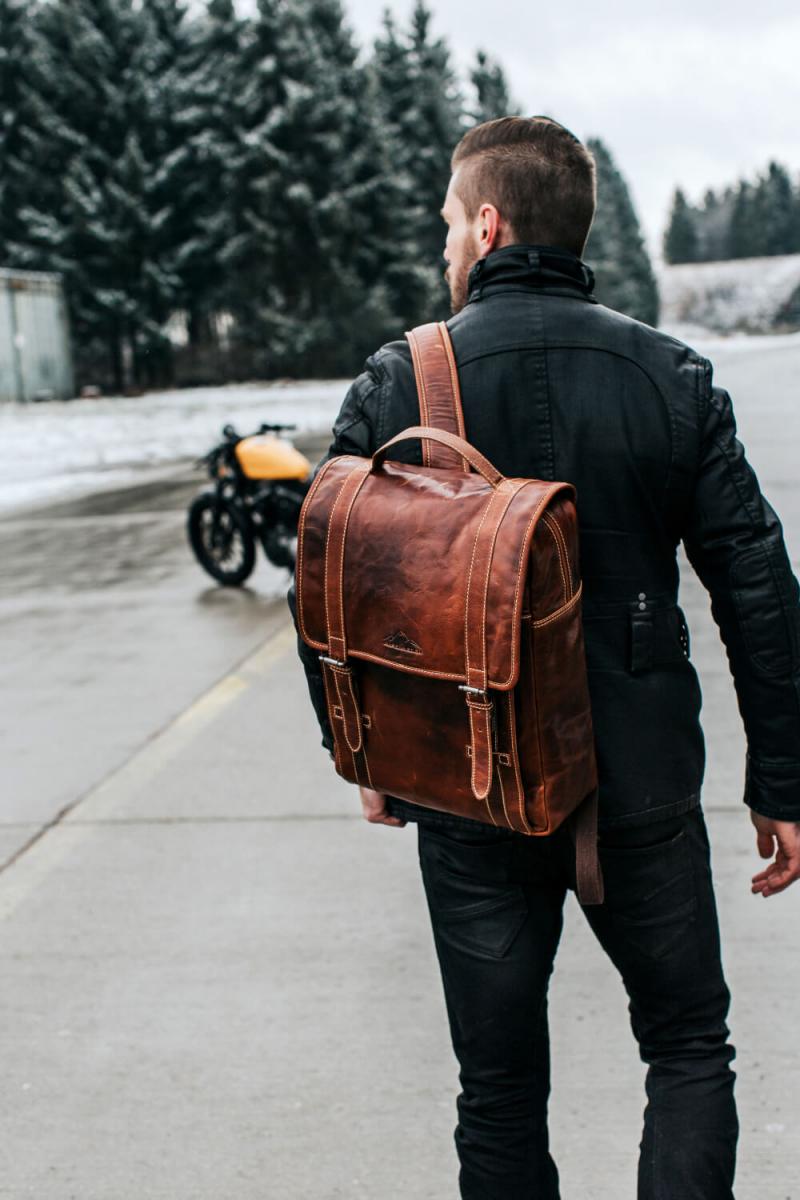 ALPENLEDER | Rucksack BOZEN (cognac) CG2102