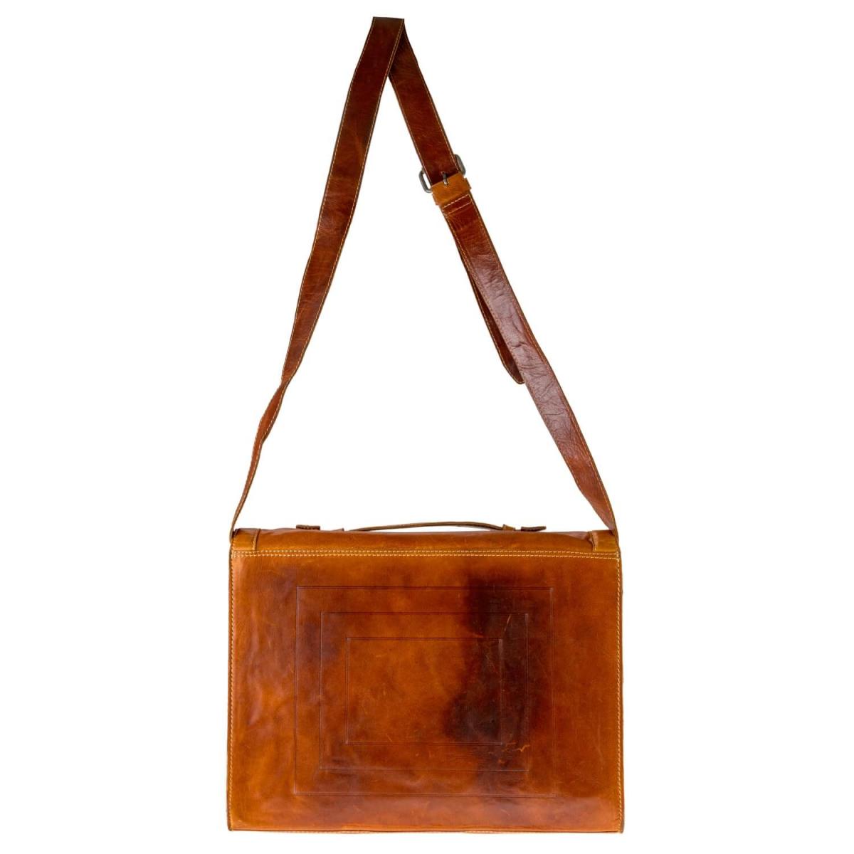 ALPENLEDER | Messenger Bag BUCHBINDER II (cognac) CG2047A-c
