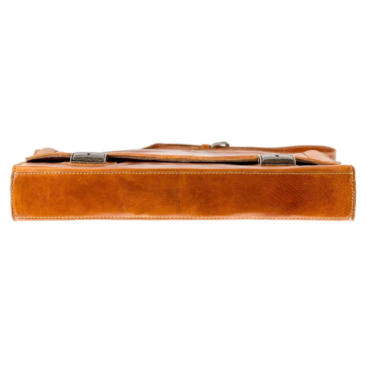 ALPENLEDER | Messenger Bag BUCHBINDER II (cognac) CG2047A-c