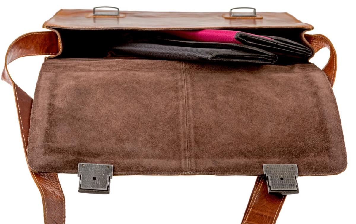 ALPENLEDER | Messenger Bag BUCHBINDER II (cognac) CG2047A-c