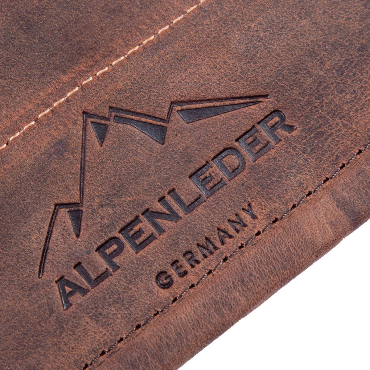 ALPENLEDER | Messerrolle BUTCHER (old havanna) CH6059-oh