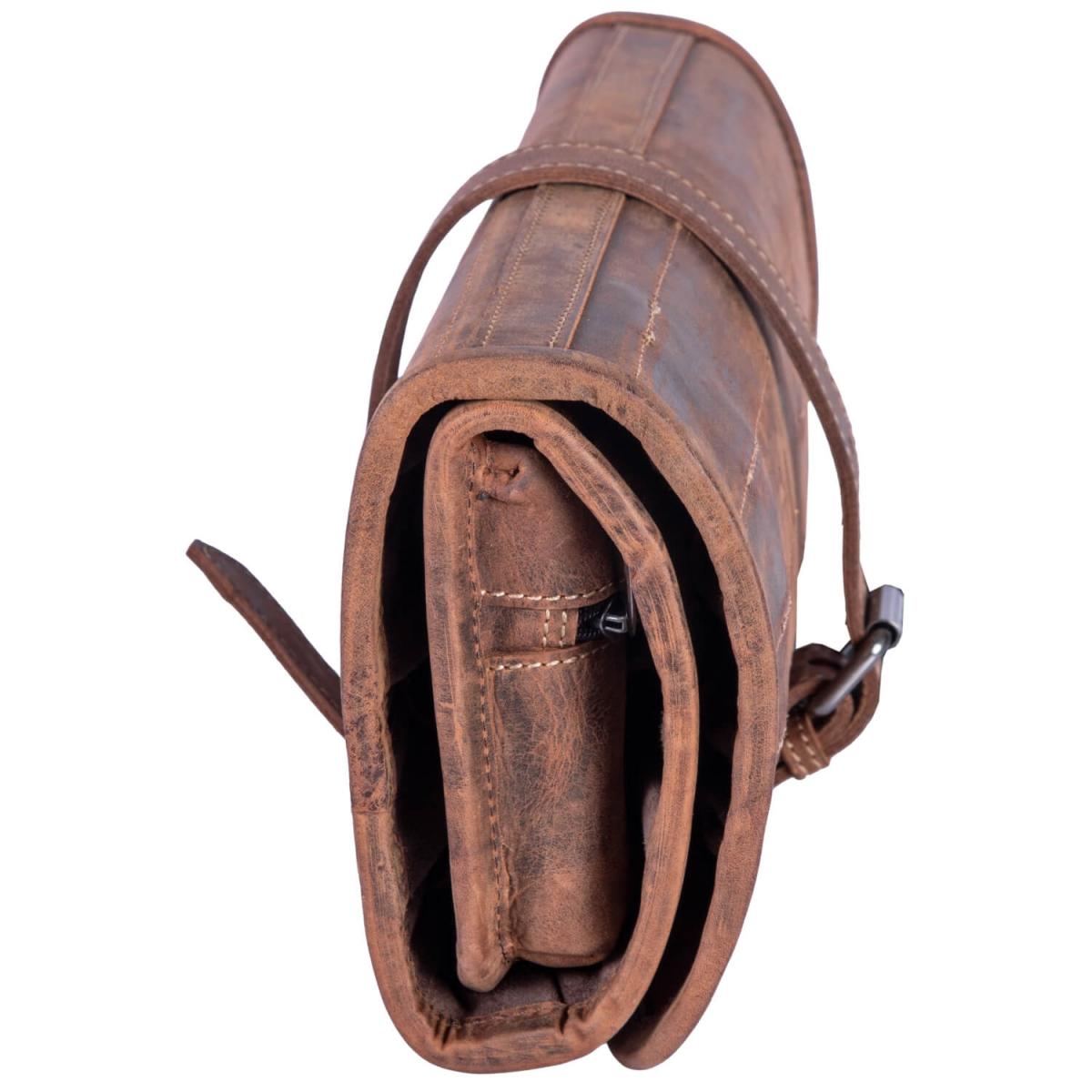 ALPENLEDER | Messerrolle BUTCHER (old havanna) CH6059-oh