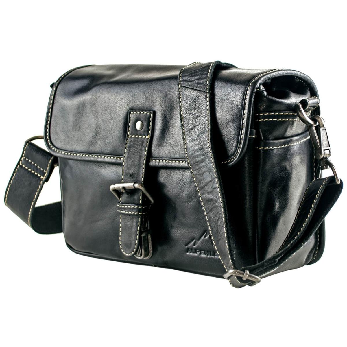 ALPENLEDER | Messenger Bag CRUISER (ebenholz) CG6069-e
