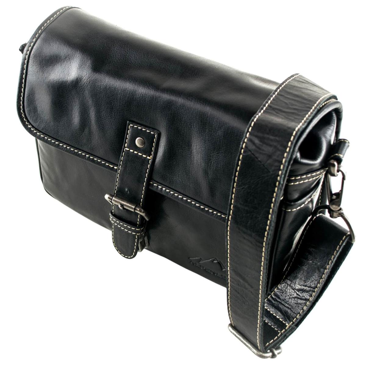ALPENLEDER | Messenger Bag CRUISER (ebenholz) CG6069-e