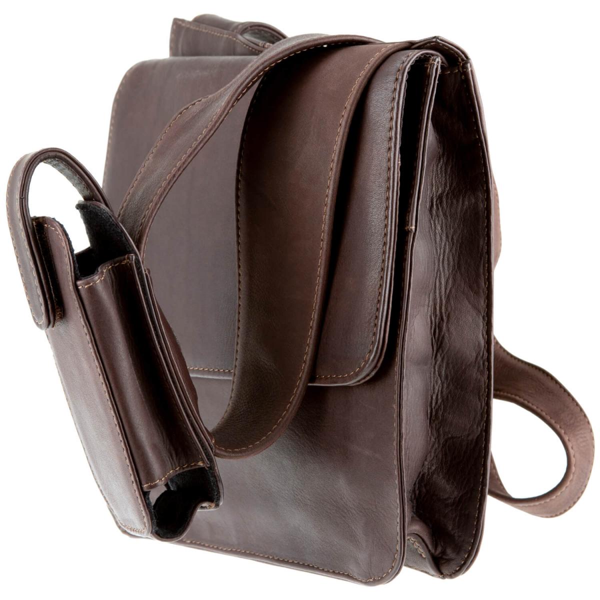 ALPENLEDER | Umhängetasche CUSCO (schokobraun) 4153-s