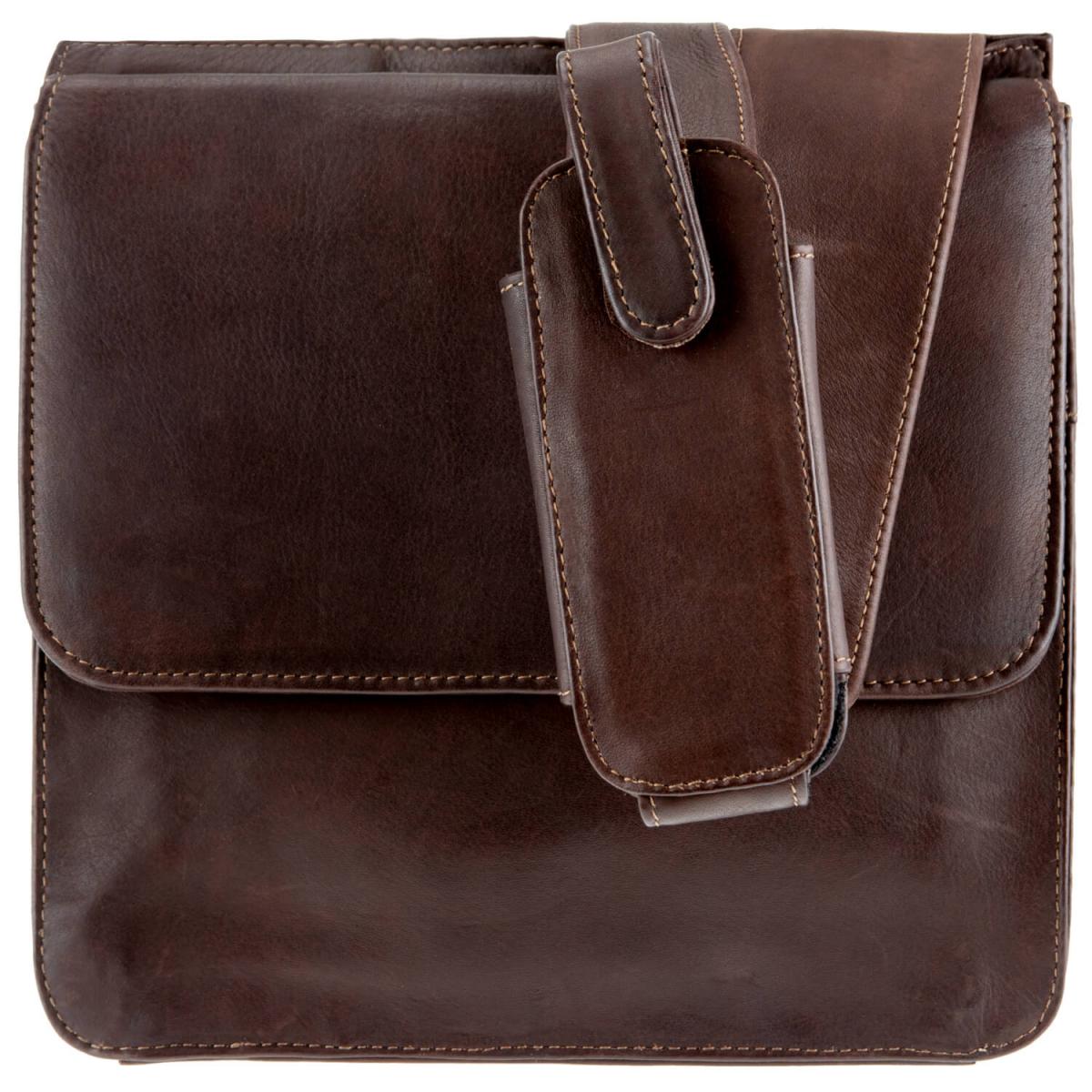 ALPENLEDER | Umhängetasche CUSCO (schokobraun) 4153-s