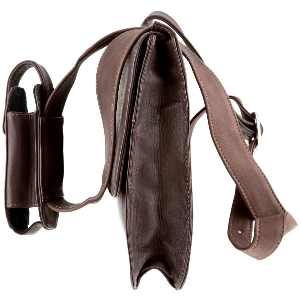 ALPENLEDER | Umhängetasche CUSCO (schokobraun) 4153-s