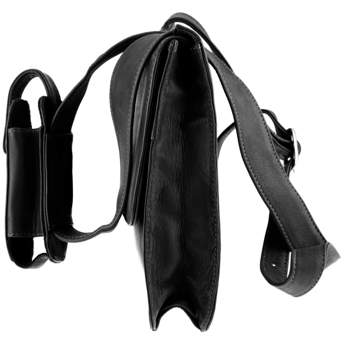 ALPENLEDER | Umhängetasche CUSCO (schwarz) 4153-sw