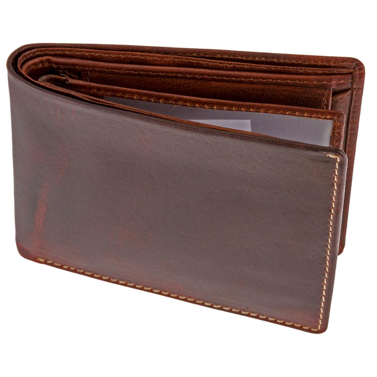 ALPENLEDER Gelbörse DAVOS brandy (CG5001-b)