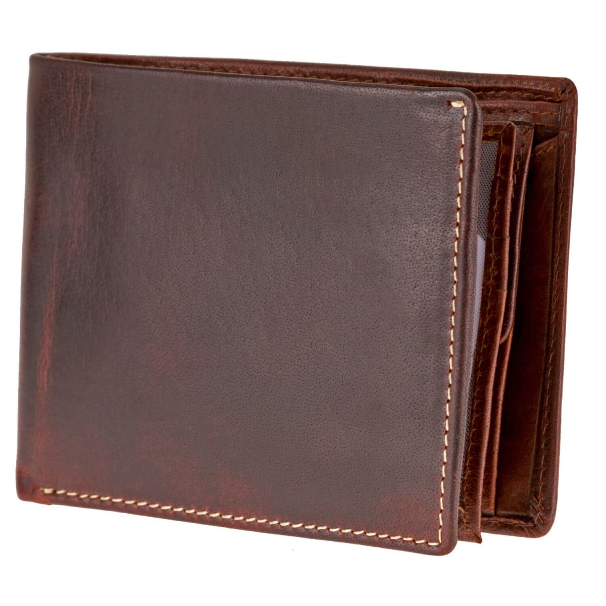 ALPENLEDER Gelbörse DAVOS brandy (CG5001-b)