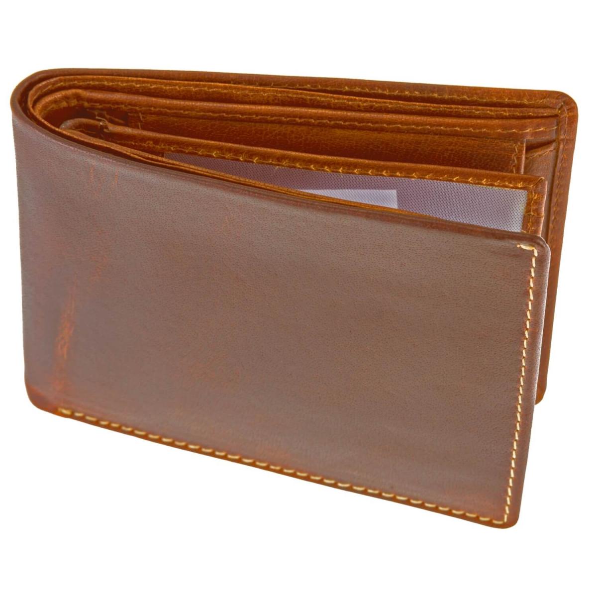 ALPENLEDER Gelbörse DAVOS Cognac (CG5001-c)
