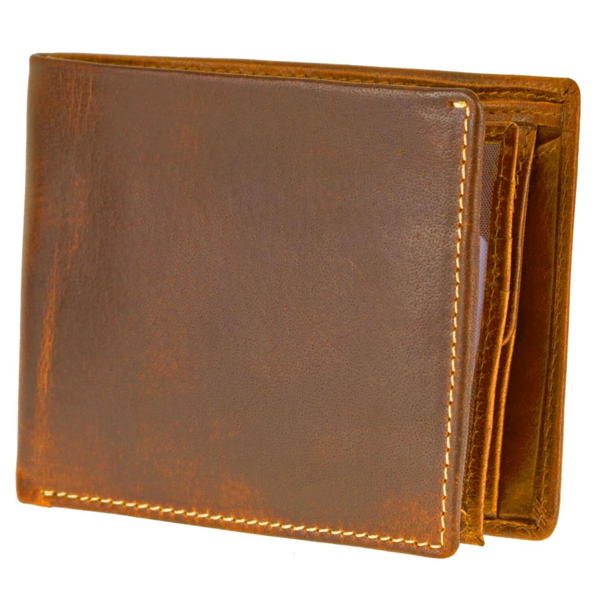 ALPENLEDER Gelbörse DAVOS Cognac (CG5001-c)