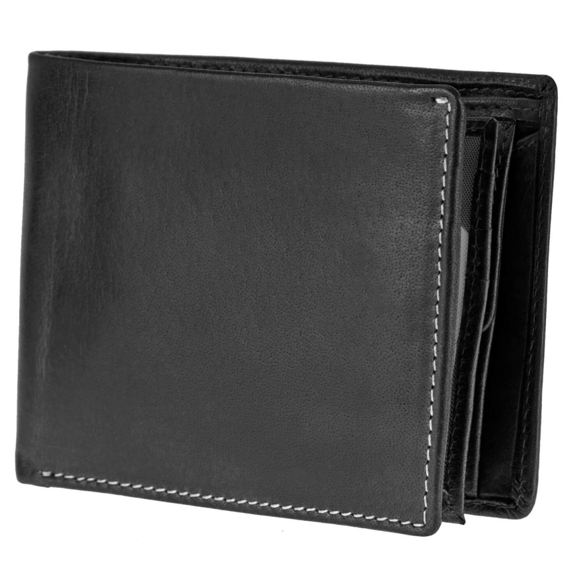 ALPENLEDER Gelbörse DAVOS ebenholz (CG5001-e)