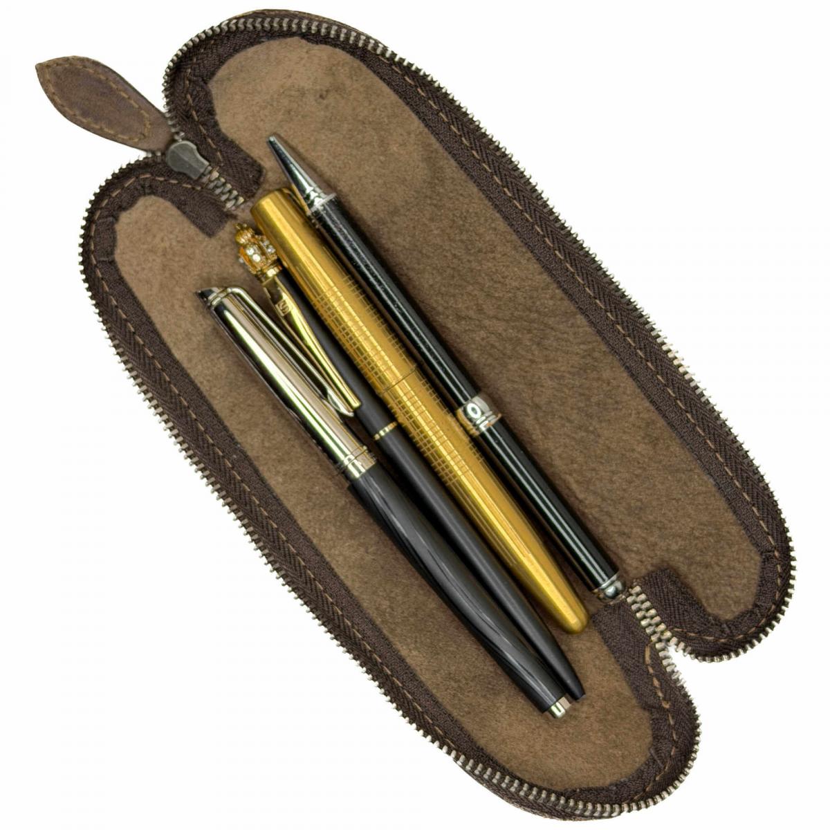 ALPENLEDER | Stifteetui Mäppchen DRAHDI old havanna (CG8102-oh)