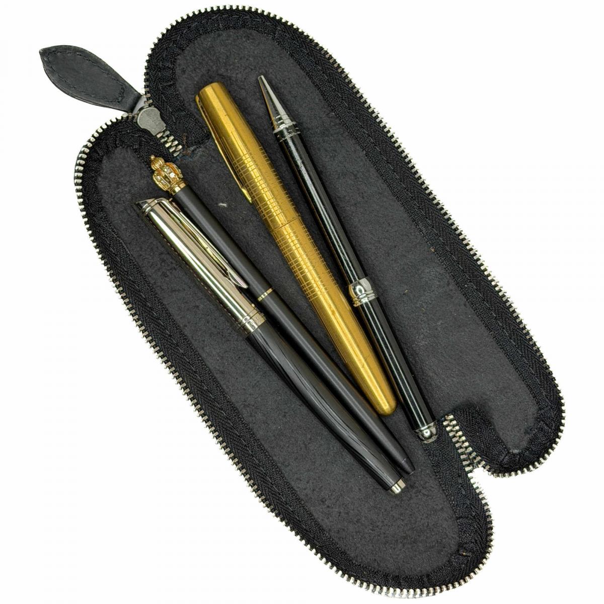 ALPENLEDER | Stifteetui Mäppchen DRAHDI burgunder (CG8102-b)