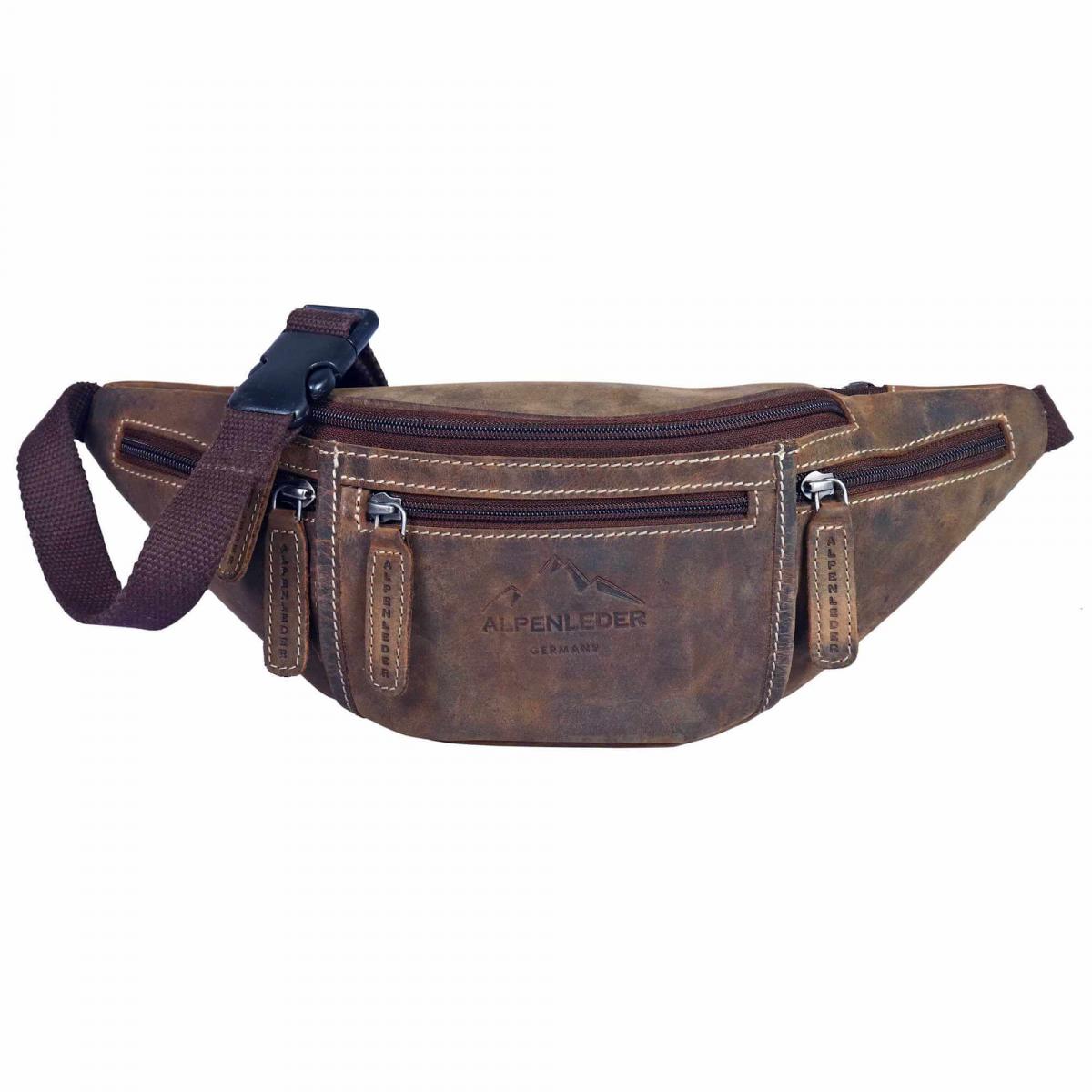 ALPENLEDER | Gürteltasche GENF old havanna (CG6078-oh)