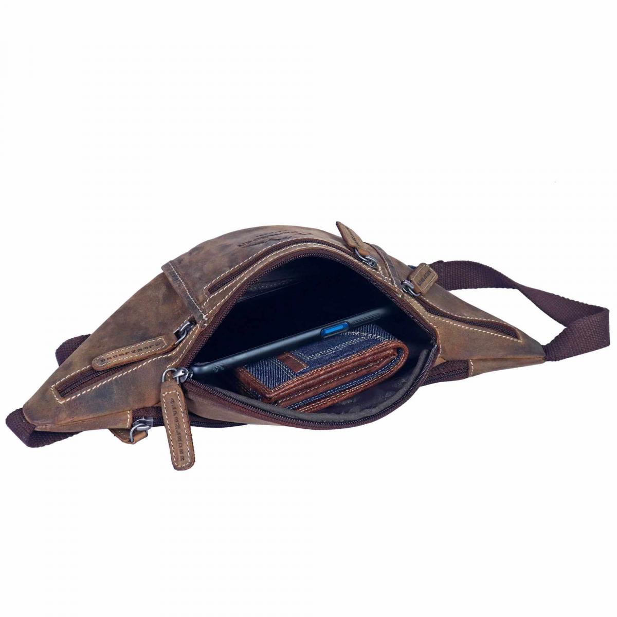 ALPENLEDER | Gürteltasche GENF old havanna (CG6078-oh)