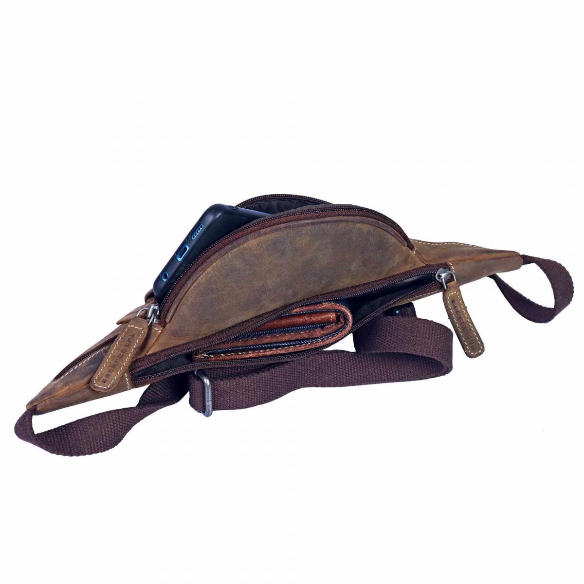 ALPENLEDER | Gürteltasche GENF old havanna (CG6078-oh)