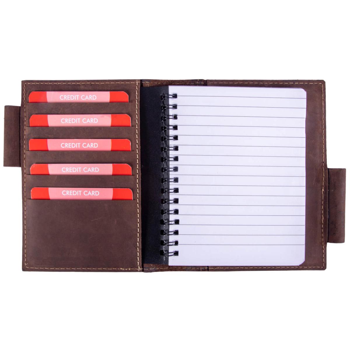 ALPENLEDER | Notizbuch DIN A6 GOETHE (old havana) CG6057-oh